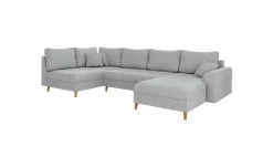 S-STYLE Wohnlandschaft mit Hocker Maya