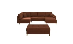 S-STYLE Wohnlandschaft mit Hocker Maya