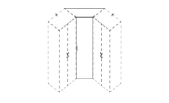 Tür für Eckschranklösung Multischrank-System