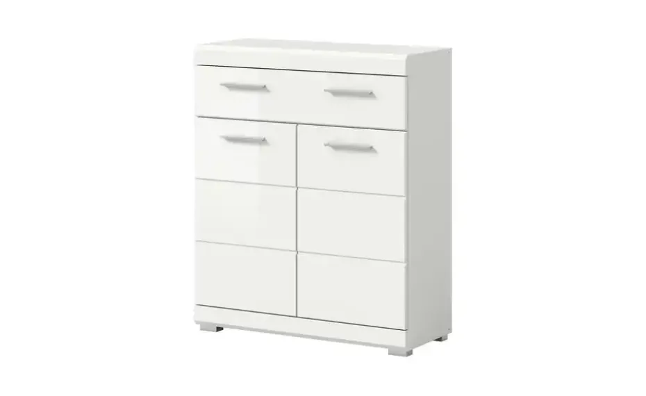 Unterschrank SCHLOONSEE, Breite 74cm, 2 Tür, 1 Schubkasten, 2 Fächer, MDF-Front in verschiedenen Farben erhältlich, Badmöbel, Badschrank, Kommode, Bad Schloonsee