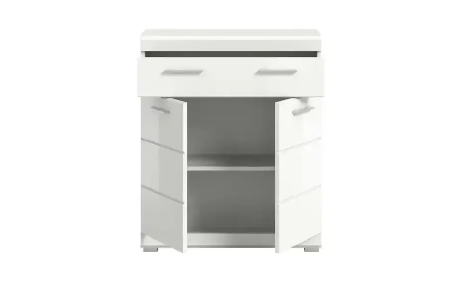 Unterschrank SCHLOONSEE, Breite 74cm, 2 Tür, 1 Schubkasten, 2 Fächer, MDF-Front in verschiedenen Farben erhältlich, Badmöbel, Badschrank, Kommode, Bad Schloonsee