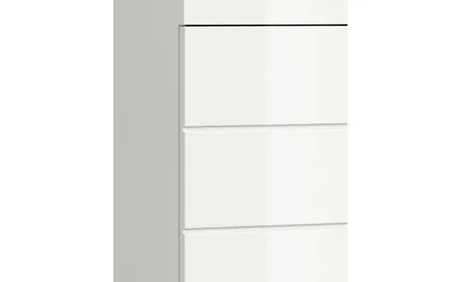 Unterschrank SCHLOONSEE, Breite 37cm, 1 Tür, 1 Schubkasten, 2 Fächer, MDF-Front in verschiedenen Farben erhältlich, Badmöbel, Badschrank, Kommode, Bad Schloonsee