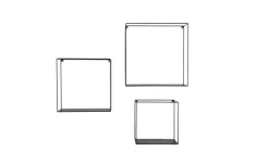 Wandregal 3er-Set