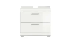 Waschbeckenunterschrank SCHLOONSEE, Breite 60cm, 2 Schubkästen, mit Siphonausschnitt, MDF-Front in verschiedenen Farben erhältlich, Badmöbel, Badschrank, Kommode, Bad Schloonsee