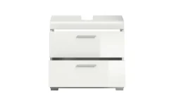 Waschbeckenunterschrank SCHLOONSEE, Breite 60cm, 2 Schubkästen, mit Siphonausschnitt, MDF-Front in verschiedenen Farben erhältlich, Badmöbel, Badschrank, Kommode, Bad Schloonsee