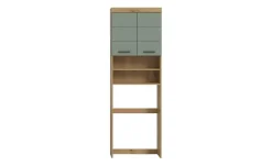 Waschmaschinenumbauschrank SCHLOONSEE, Breite 63cm, für Waschmaschine & Trockner, 2 Türen, MDF-Front in verschiedenen Farben, Überbauschrank, Umbauschrank, Badschrank Schloonsee